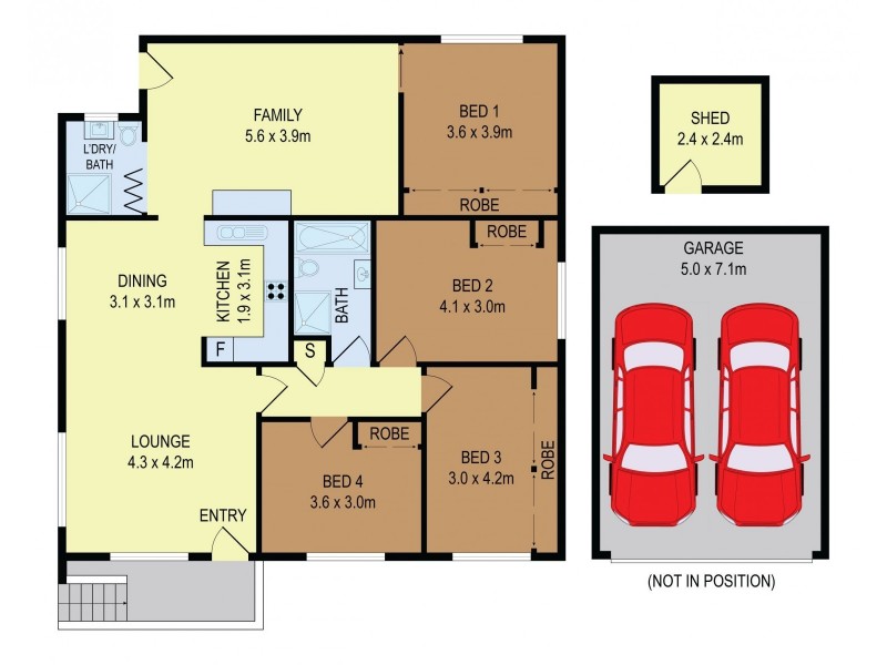 44 Craddock Street, Wentworthville NSW 2145 Floorplan