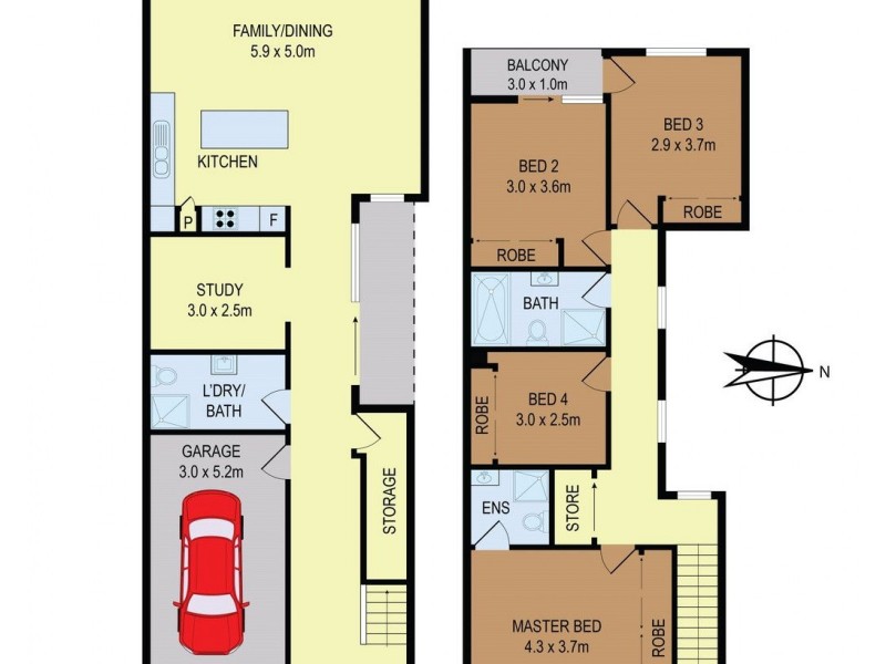 25A Mark Street, Merrylands NSW 2160 Floorplan