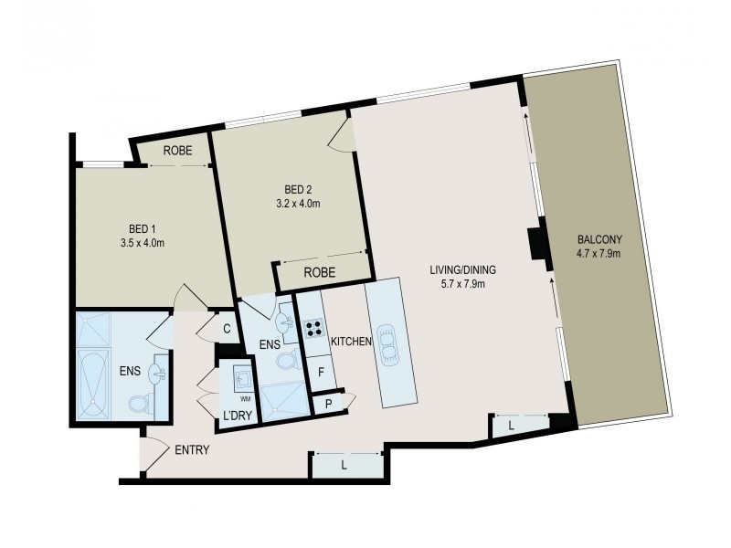 23/459-463 Church Street, Parramatta NSW 2150 Floorplan