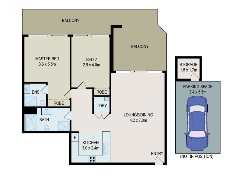 30/28 Brickworks Drive, Holroyd NSW 2142 Floorplan