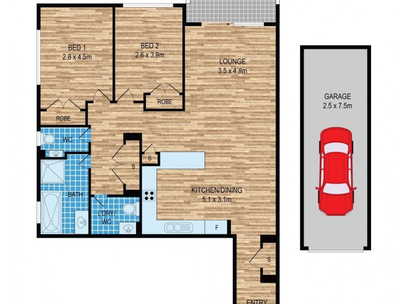 5/84 Pitt Street, Granville NSW 2142 Floorplan