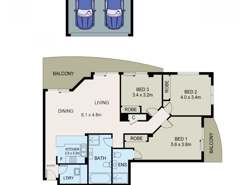 608/91A Bridge Road, Westmead NSW 2145 Floorplan