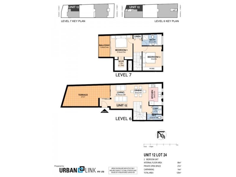 12/7F Parkes St (A.K.A 16 Kendall St) HARRIS Park, Parramatta NSW 2150