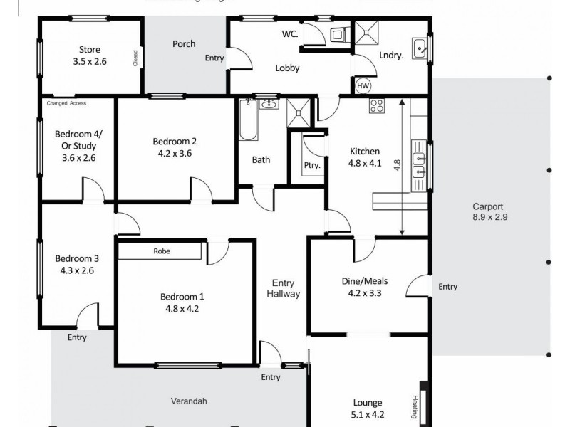 3 Gilbert Street, Berri SA 5343 Floorplan