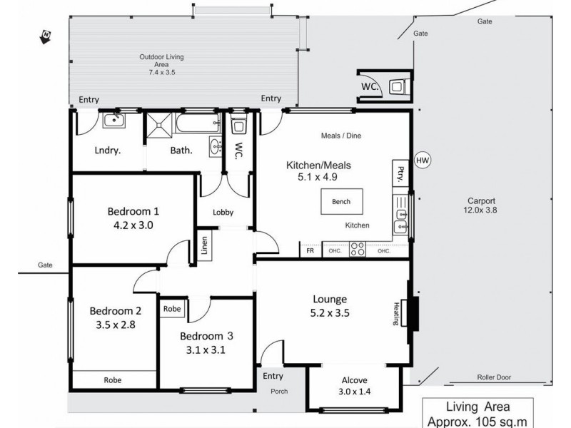 13 Dickerson Street, Barmera SA 5345 Floorplan