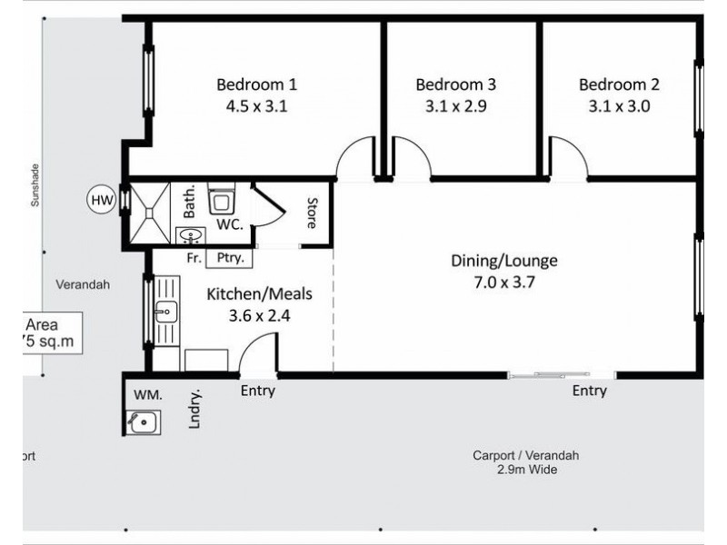 13 Cocksedge Road, Barmera SA 5345 Floorplan