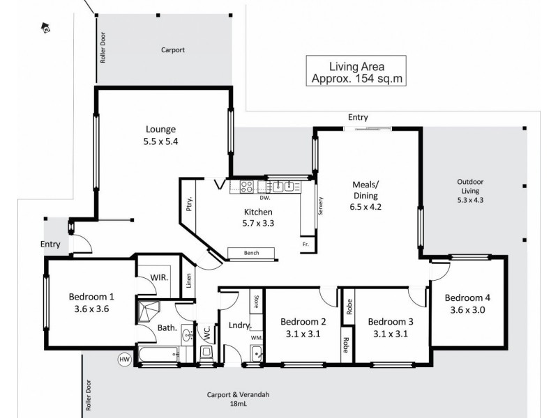 4 Crocker Crescent, Loxton SA 5333 Floorplan