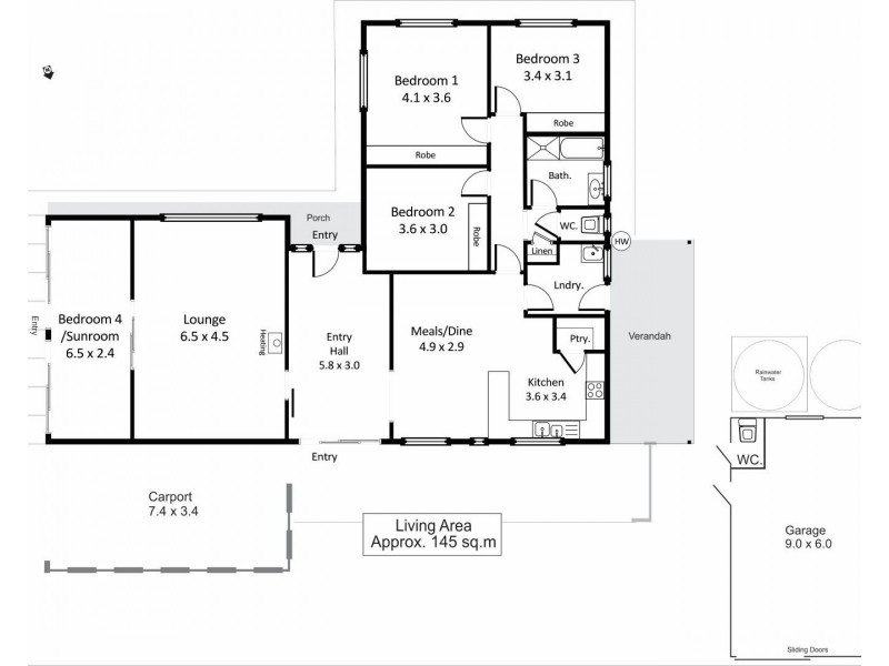 233 Distillery Road, Monash SA 5342 Floorplan