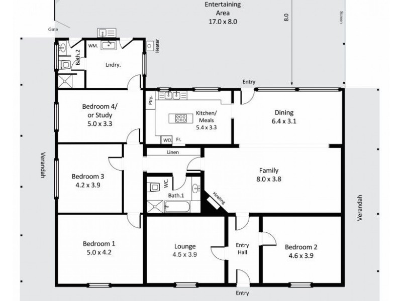 1276 Heinrich Road, Yinkanie SA 5332 Floorplan