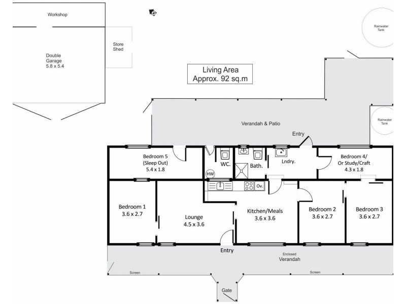19 Sturt Street, Loxton SA 5333 Floorplan