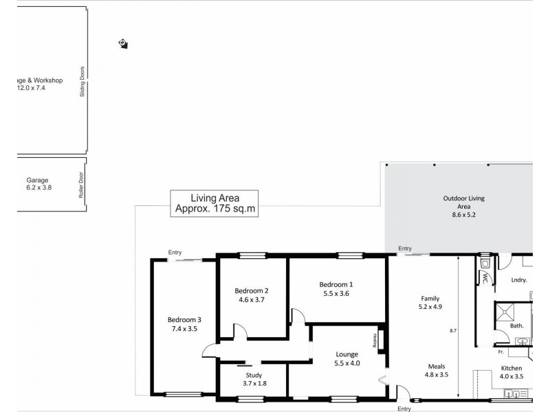 418 Old Sturt Highway, Glossop SA 5344 Floorplan