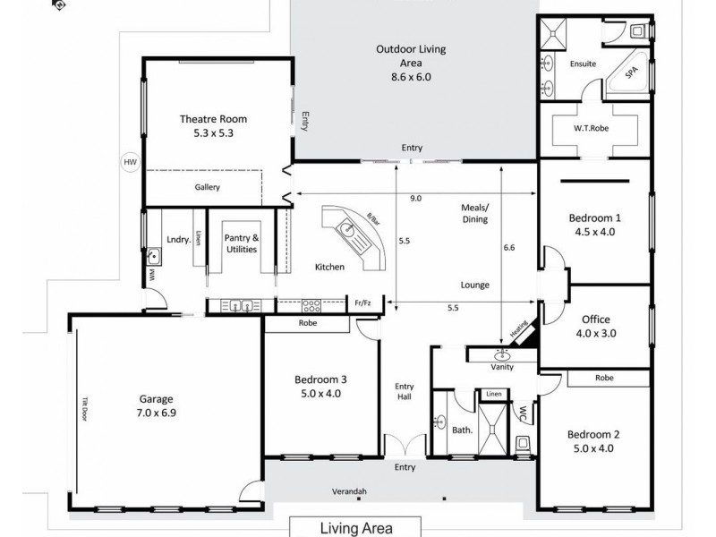 94 Moss Road, Monash SA 5342 Floorplan