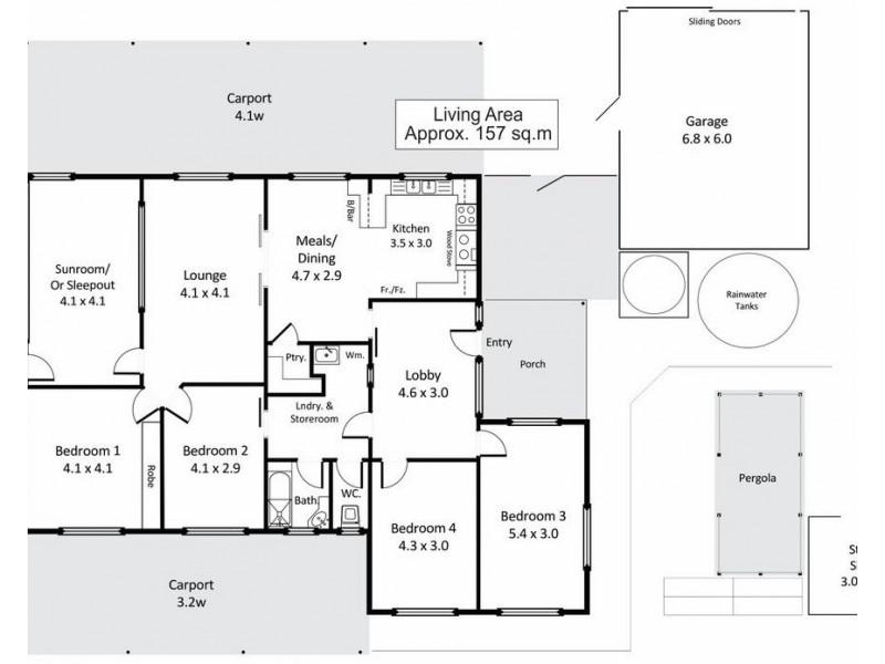 153 Bookpurnong Terrace, Loxton SA 5333 Floorplan
