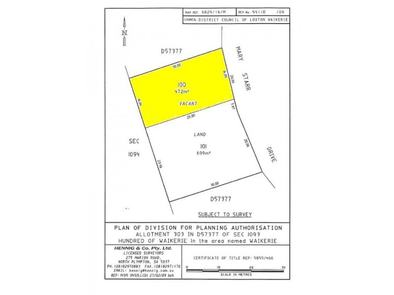 Prt Lot 303 Mary Starr Drive, Waikerie SA 5330