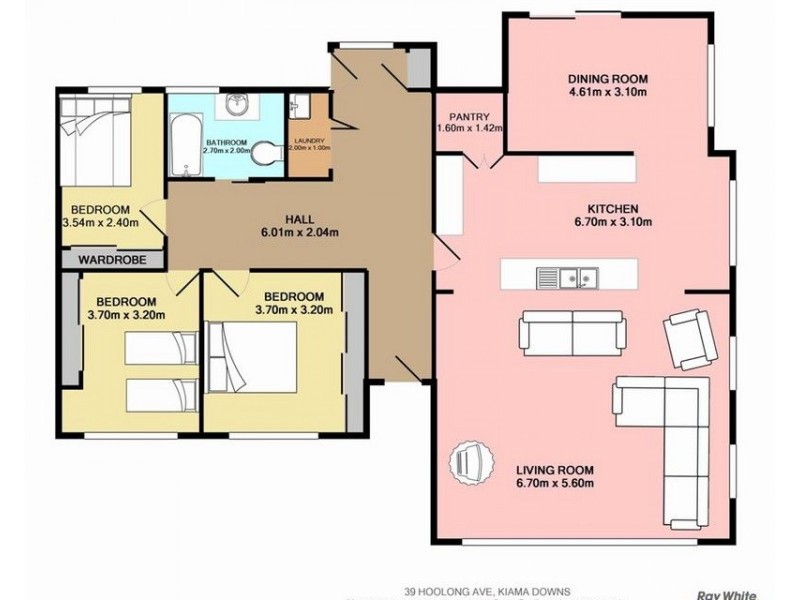 39 Hoolong Avenue, Kiama Downs NSW 2533 Floorplan
