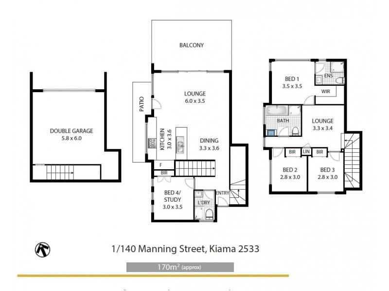 1/140 Manning Street, Kiama NSW 2533 Floorplan
