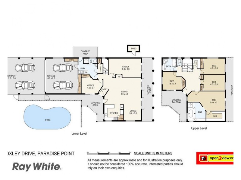 64 Oxley Drive, Paradise Point QLD 4216 Floorplan