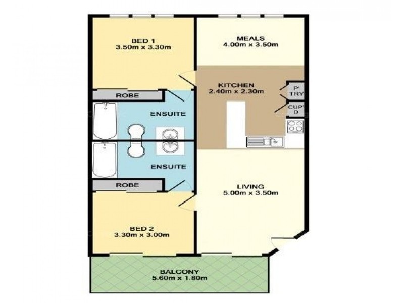 24/6-10 Rose Street, Southport QLD 4215 Floorplan