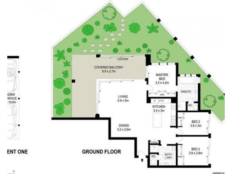202/105 Scarborough Street, Southport QLD 4215 Floorplan