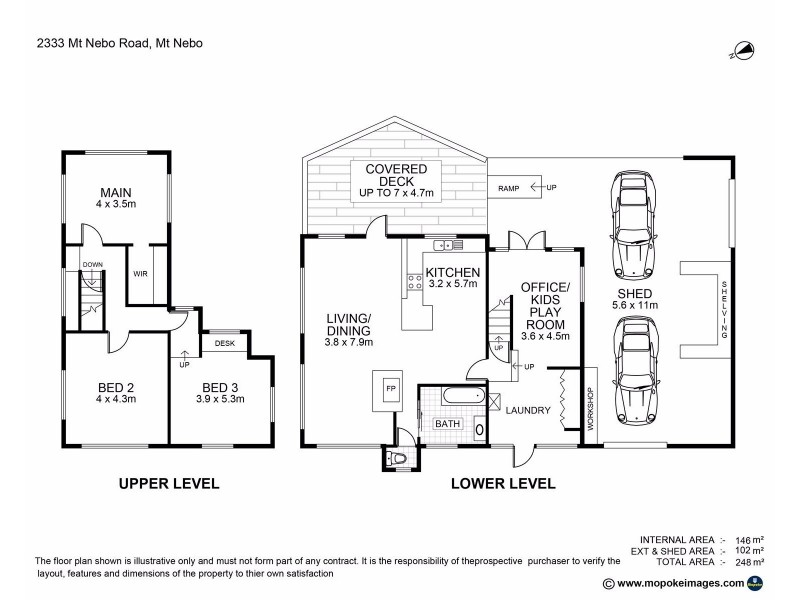 2333 Mount Nebo Road, Mount Nebo QLD 4520 Floorplan