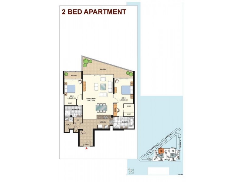 2504 Brighton On Broadwater, The Shores. 1 Como Street, Southport QLD 4215