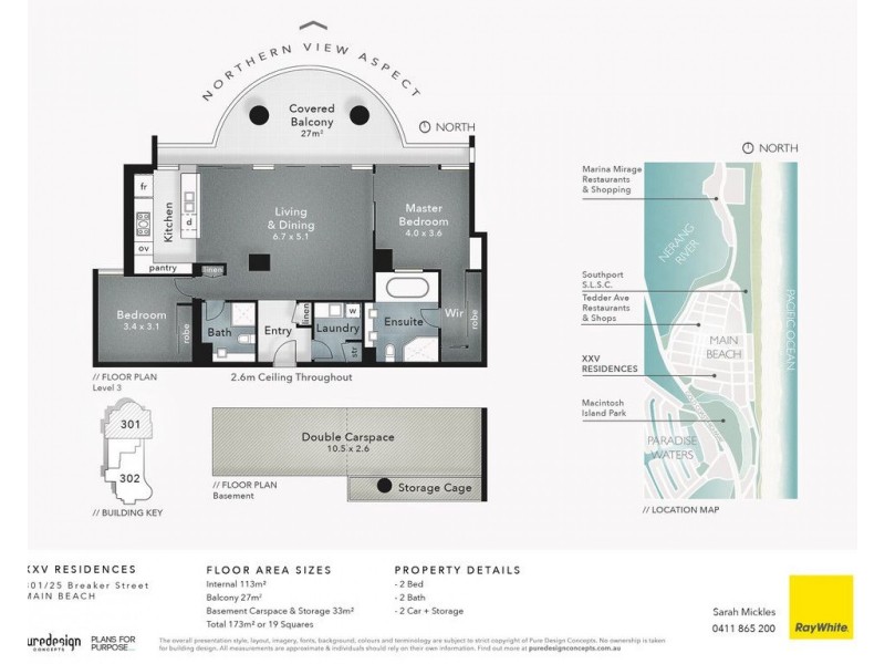 301/25 Breaker Street, Main Beach QLD 4217 Floorplan