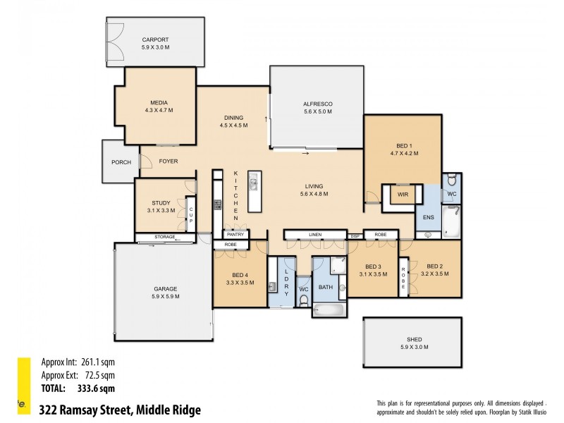 322 Ramsay Street, Middle Ridge QLD 4350