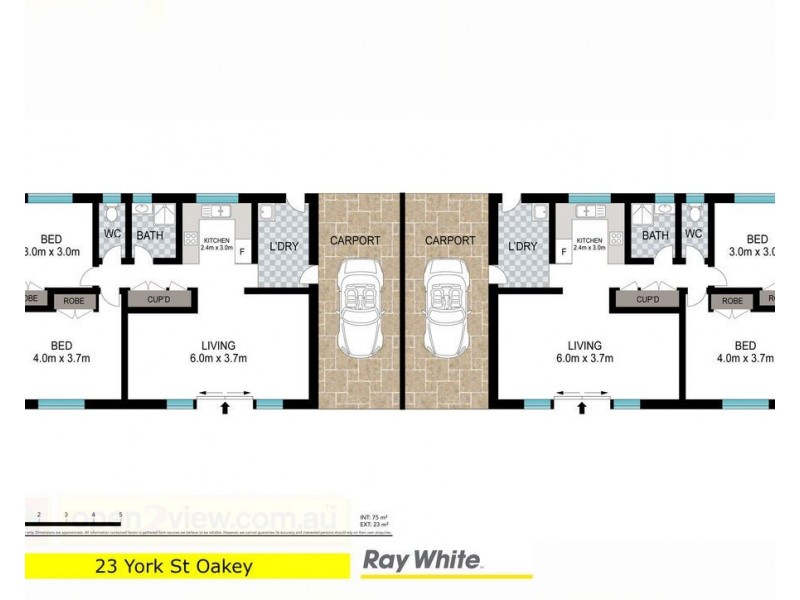 1 and 2/23 York Street, Oakey QLD 4401