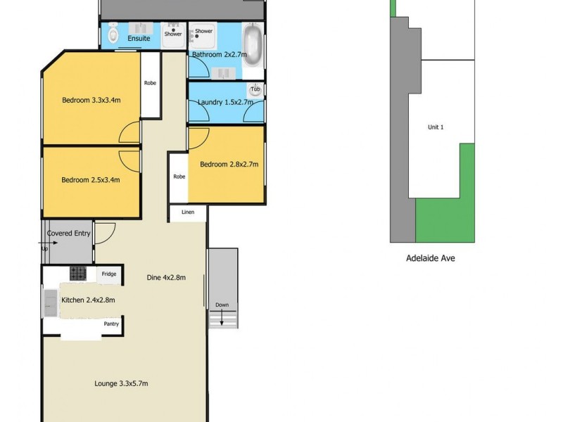 1/20 Adelaide Avenue, Umina Beach NSW 2257 Floorplan