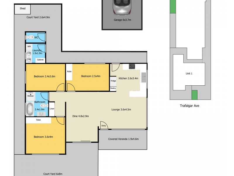 3/325 Trafalgar Avenue, Umina Beach NSW 2257 Floorplan