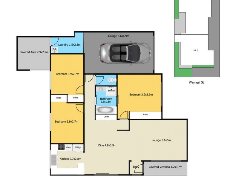 1/7 Warrigal Street, Blackwall NSW 2256 Floorplan