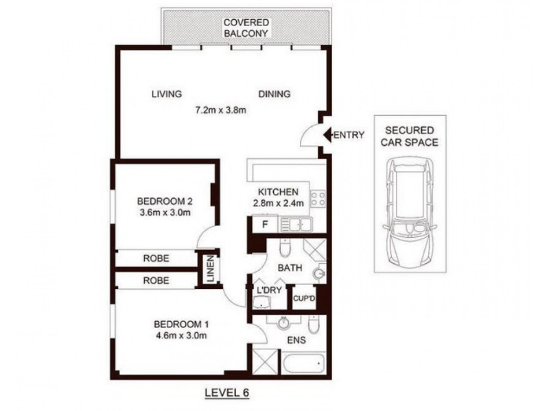 C609/6-8 Crescent Street, Redfern NSW 2016 Floorplan