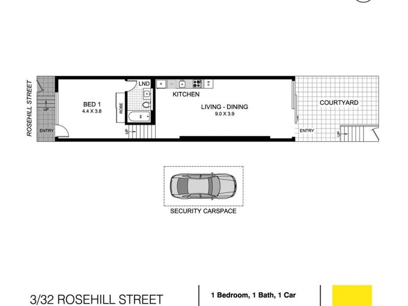 3/32 Rosehill Street (entry from Cornwallis Street), Redfern NSW 2016 Floorplan