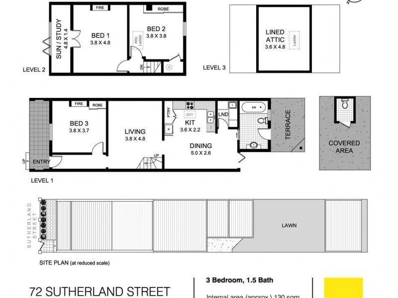 72 Sutherland Street, St Peters NSW 2044 Floorplan
