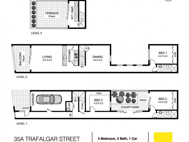 35a Trafalgar Street, Enmore NSW 2042 Floorplan