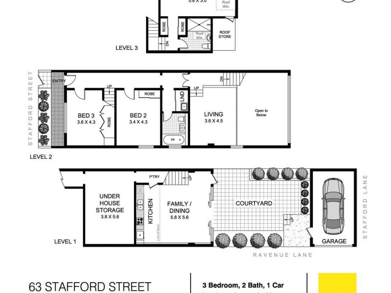 63 Stafford Street, Stanmore NSW 2048 Floorplan