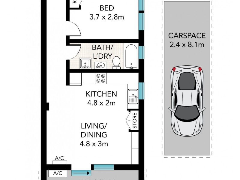 4/24A Pearson Street, Balmain NSW 2041 Floorplan