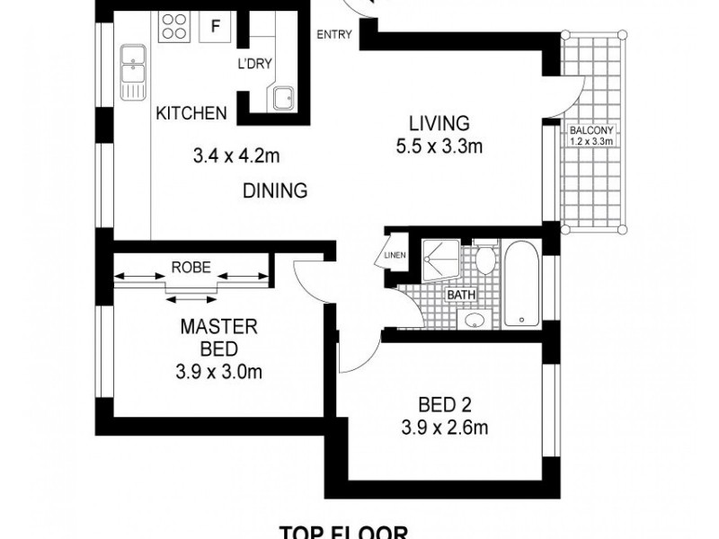 19/38a Ewart Street, Marrickville NSW 2204 Floorplan
