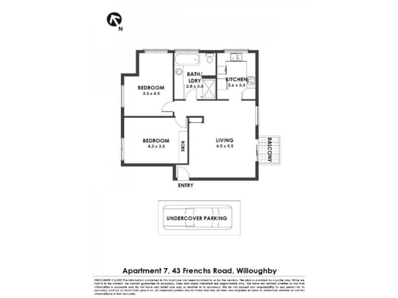 7/43 Frenchs Road, Willoughby NSW 2068