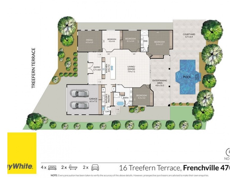 16 Treefern Terrace, Frenchville QLD 4701 Floorplan