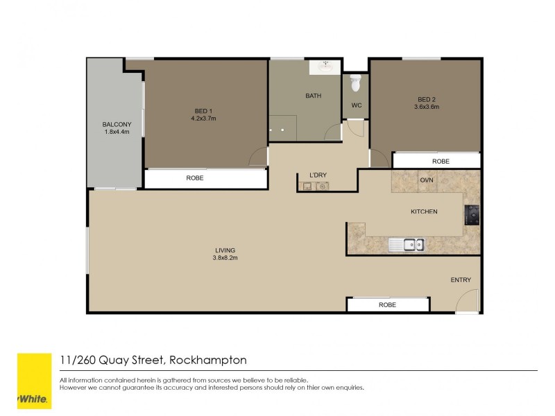 11/260 Quay Street, Rockhampton City QLD 4700 Floorplan