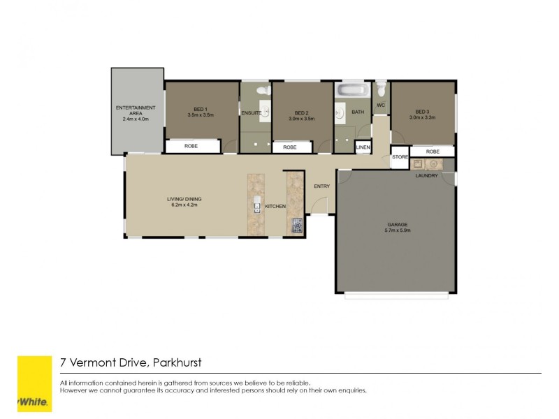 7 Vermont Drive, Parkhurst QLD 4702 Floorplan