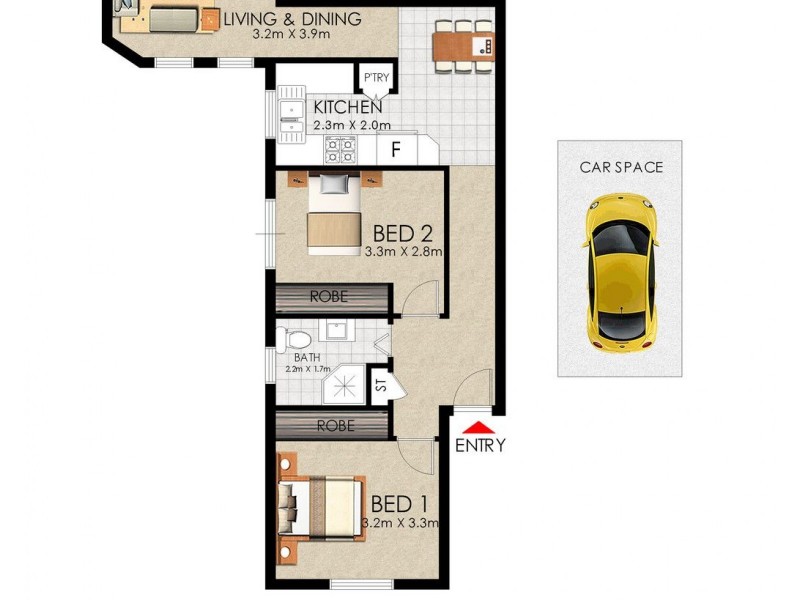 12/5-7 Samuel Terry Avenue, Kensington NSW 2033 Floorplan