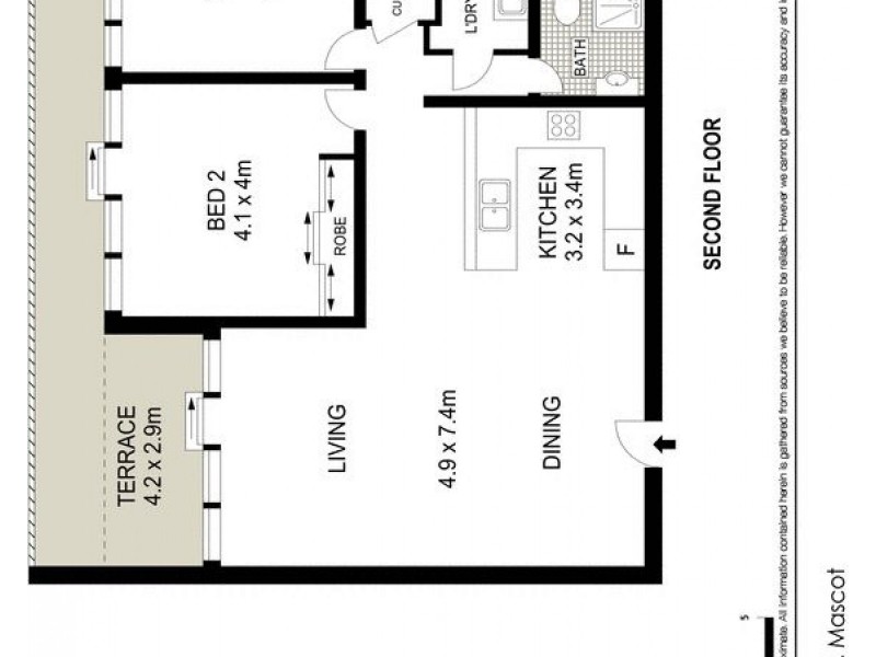 12/109 O’Riordan Street, Mascot NSW 2020 Floorplan