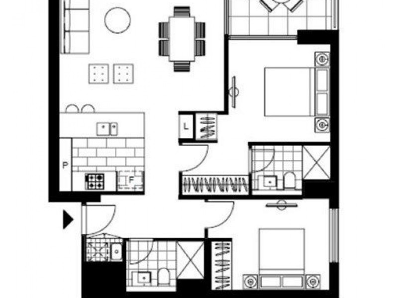 2606/17 Lachlan Street, Waterloo NSW 2017 Floorplan