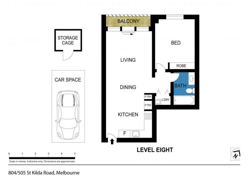 804/505 ST KILDA Road, Melbourne VIC 3004 Floorplan