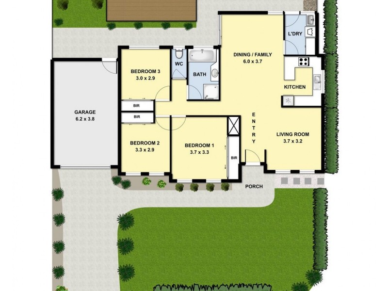 1/2 Springfield Avenue, Croydon VIC 3136 Floorplan