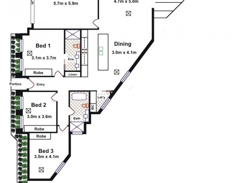 lot2/41 Dudley Street, North Plympton SA 5037 Floorplan