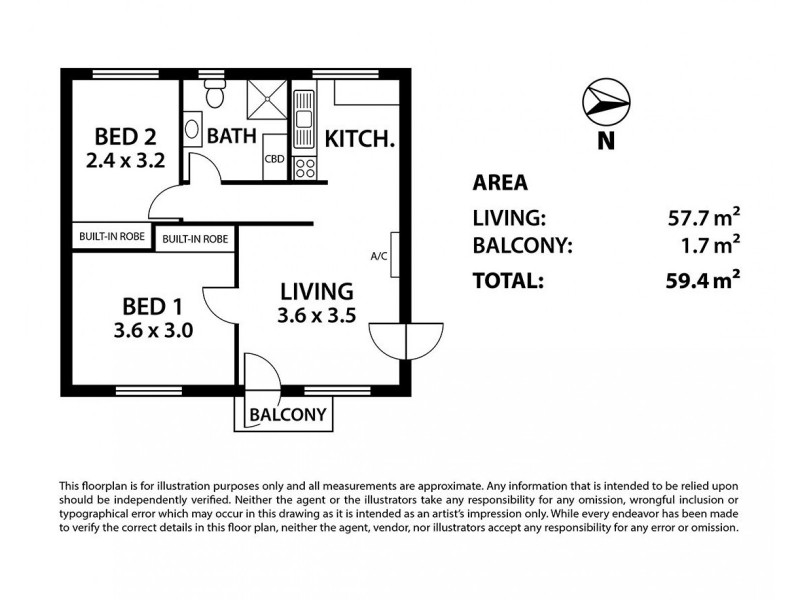5/38 Mitchell, Millswood SA 5034 Floorplan