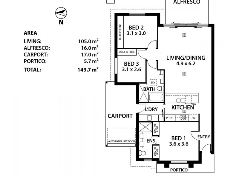 27 Rotorua Avenue, Park Holme SA 5043 Floorplan